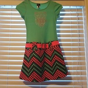 Girls sequin owl dress